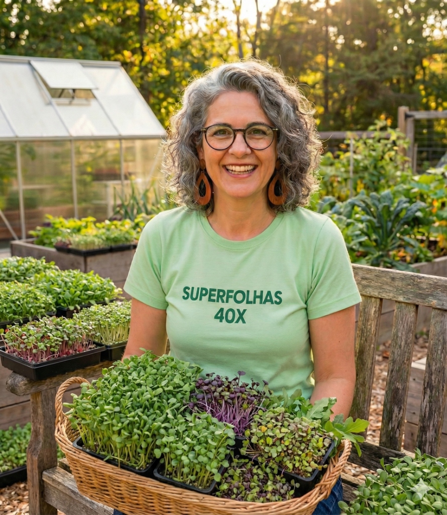 Dra. Helena Flores com Superfolhas